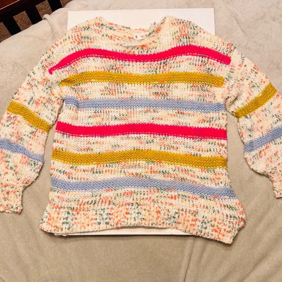 Colorful Striped Women's Sweater - Picture 2 of 6
